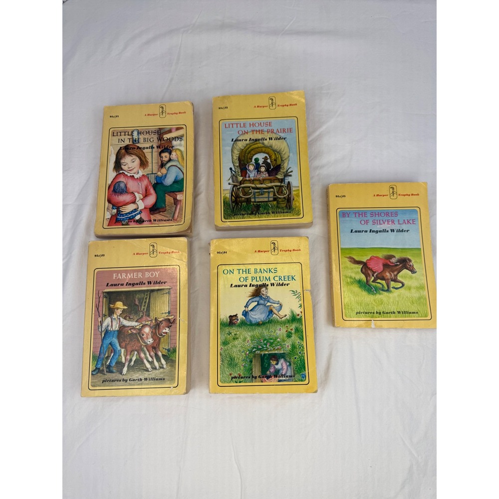 Vintage Little House Books‎ Laura Ingalls Wilder 5 Book Set